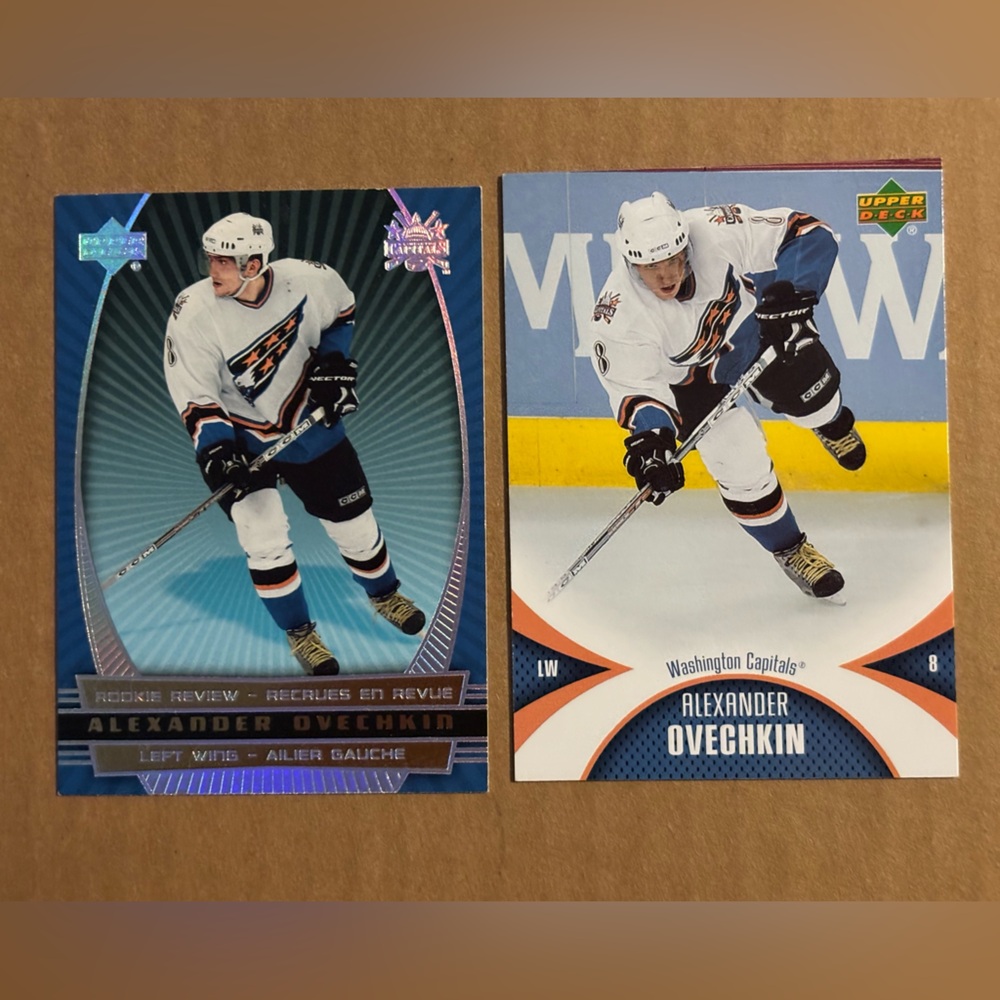 Alex Ovechkin 2006 Upperdeck Washington Capitals Rookie RC Jersey Hockey Cards - Picture 3 of 6